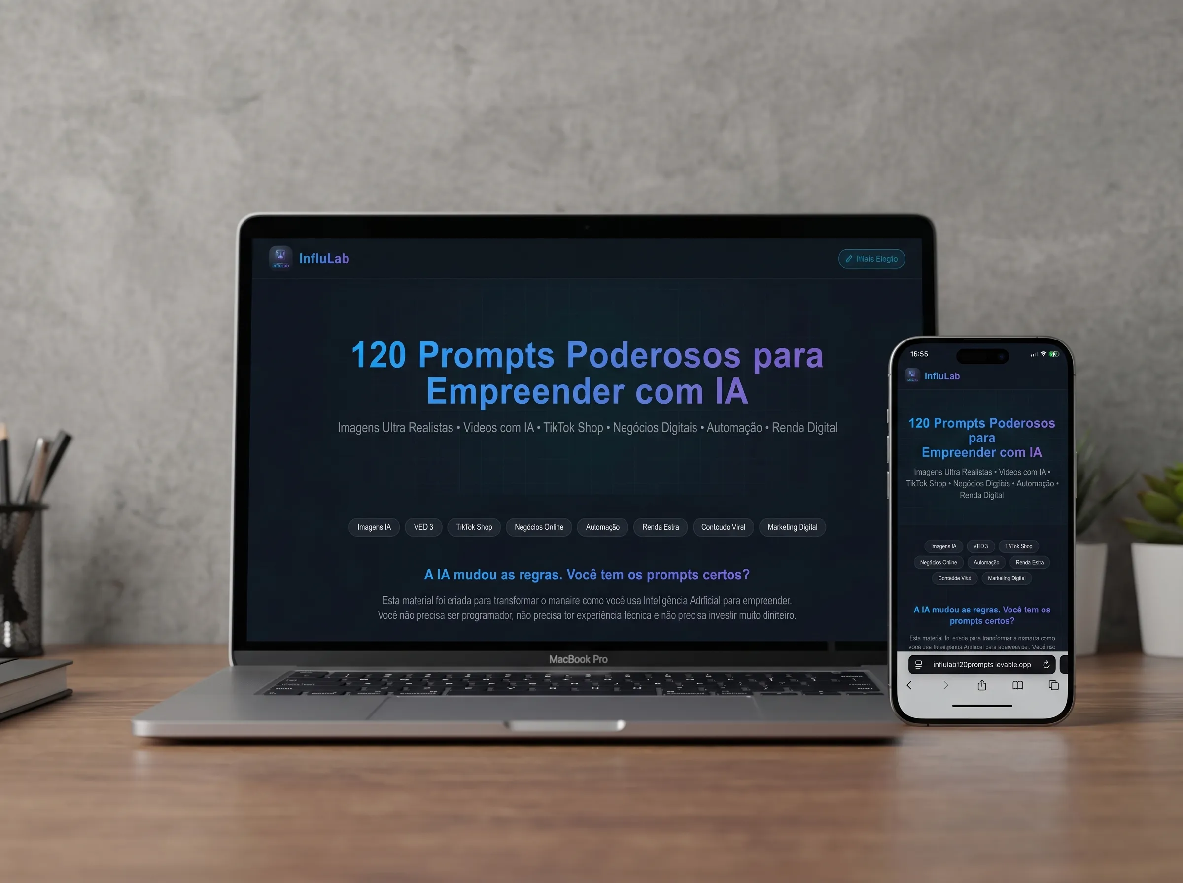 Mockup de Produto Digital